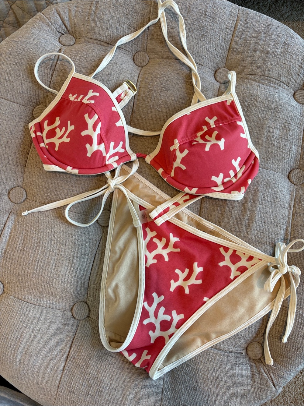VS SWIM CORAL PRINT BIKINI SET